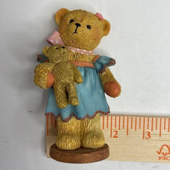 Cherished Teddies Ceramic Mother Bear Holding BabyTeddy Bear Figurine Statue - Picture 9 of 9